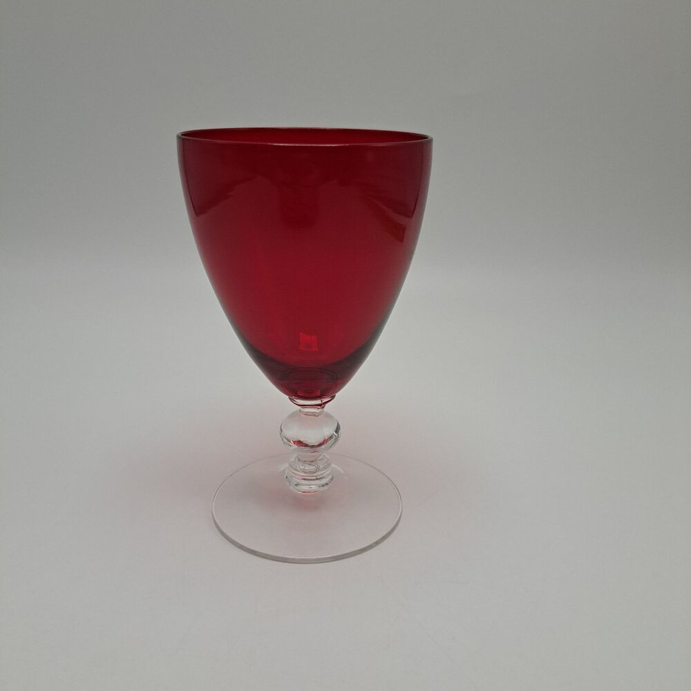 Cambridge Claret Wine Stemware Glass Red Bowl Clear Base Elegant Design